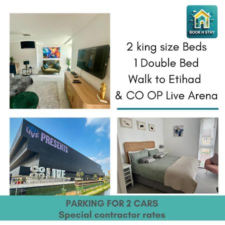 Ao & Etihad Stadium 6 Guest Stay- 3 Bedroom Central House With Parking & Wi Fi Μάντσεστερ Εξωτερικό φωτογραφία